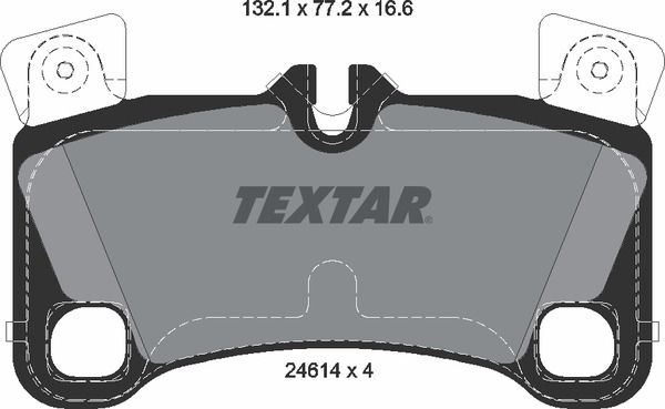 Комплект тормозных колодок дискового тормоз TEXTAR 2461401
