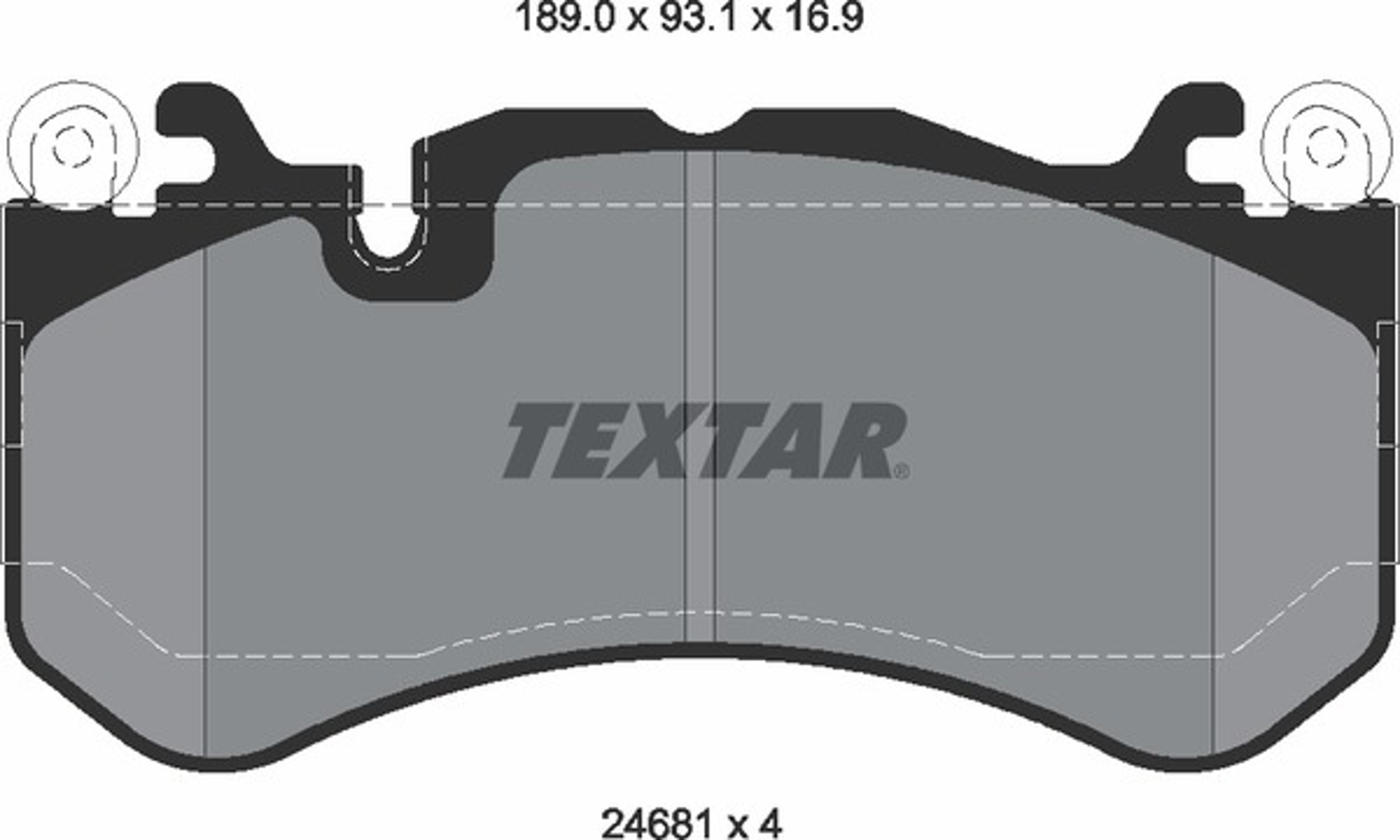 Колодки тормозные дисковые TEXTAR 2468101