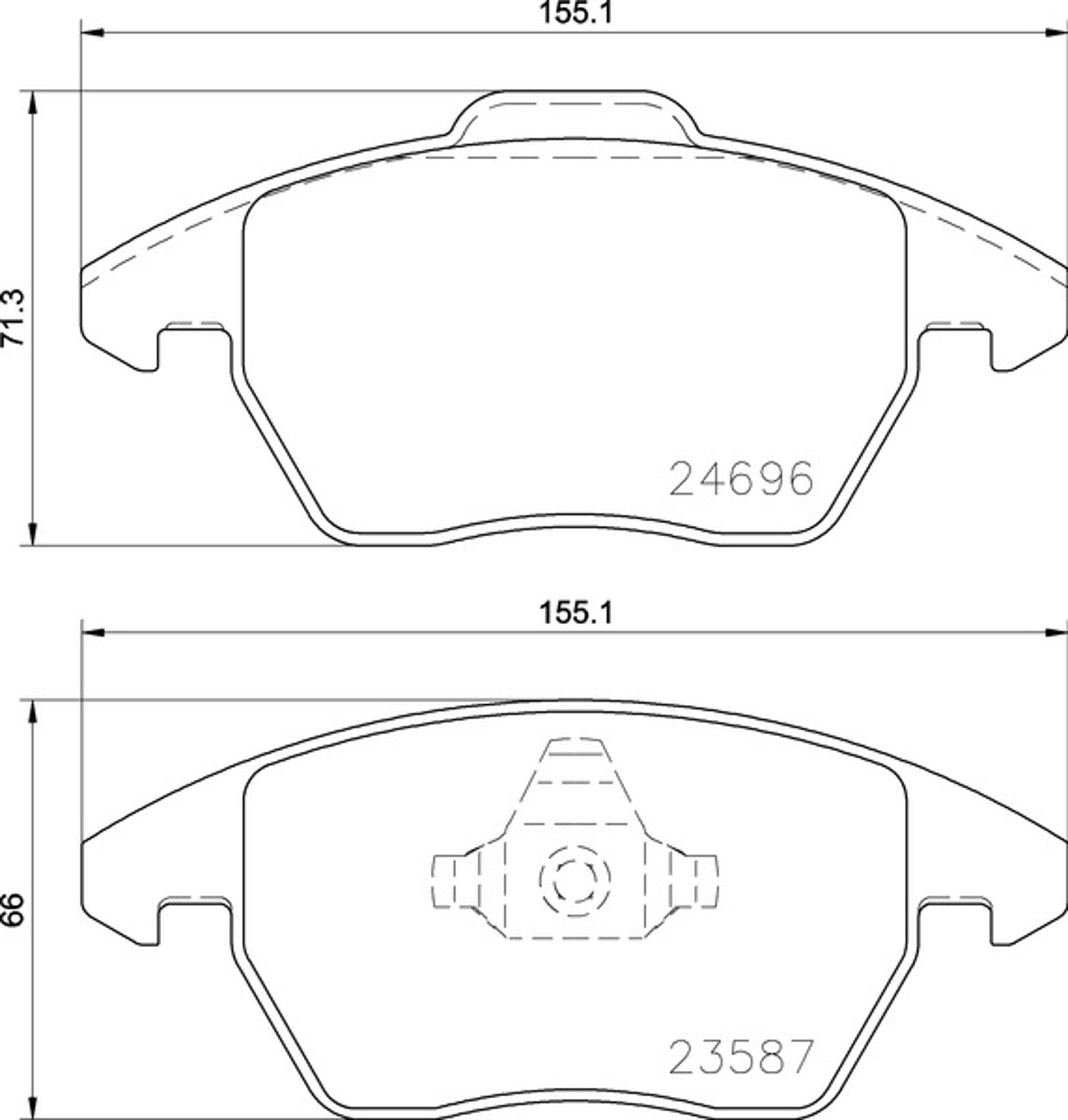 Колодки тормозные дисковые TEXTAR 2469681