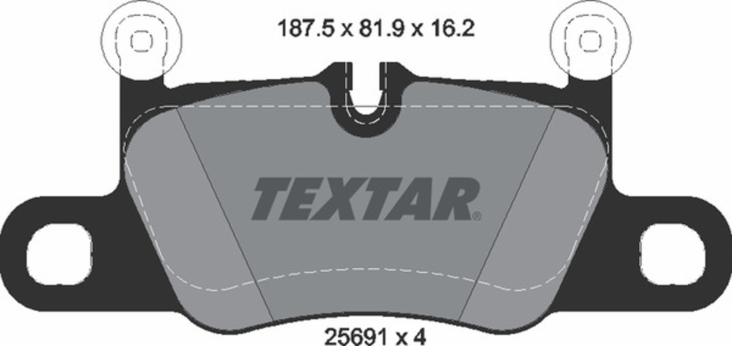 Колодки тормозные дисковые TEXTAR 2569101