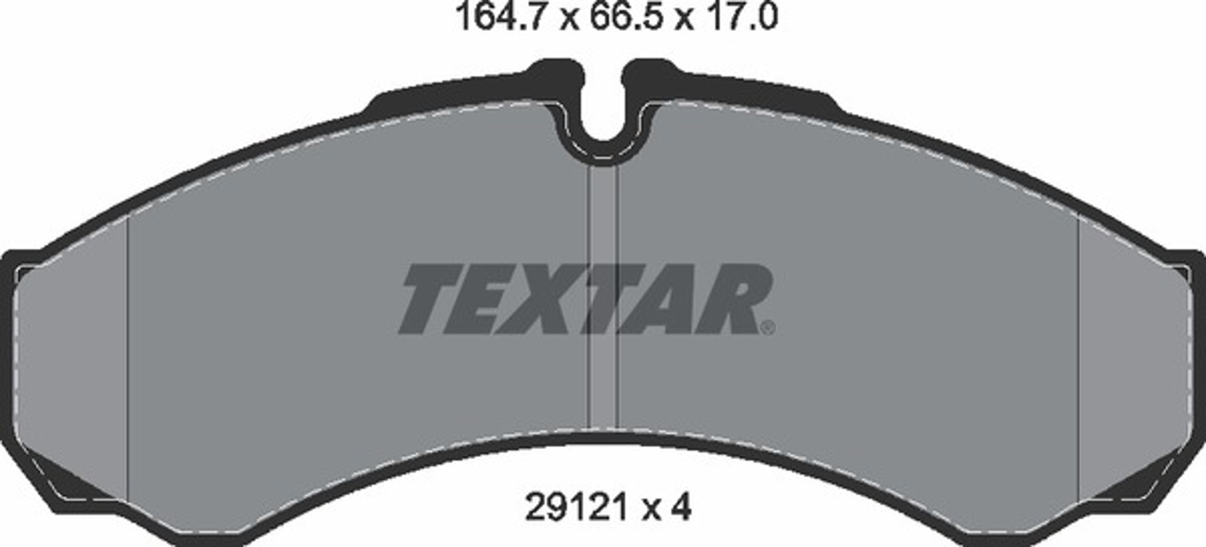 Колодки тормозные дисковые TEXTAR 2912111