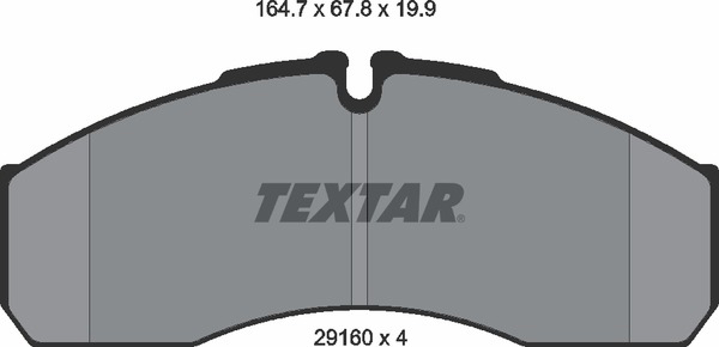 Колодки тормозные дисковые TEXTAR 2916002