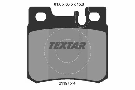 Комплект тормозных колодок дискового тормоза TEXTAR 2119701