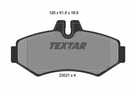 Комплект тормозных колодок дискового тормоза TEXTAR 2302101