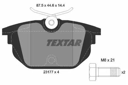 Колодки тормозные дисковые TEXTAR 2317703