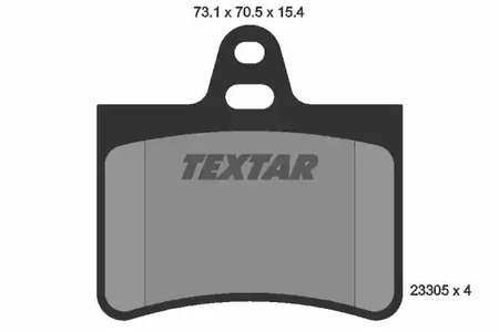 Комплект тормозных колодок дискового тормоза TEXTAR 2330501