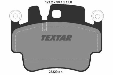 Комплект тормозных колодок дискового тормоза TEXTAR 2332902