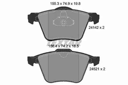 Комплект тормозных колодок дисковый тормоз q+