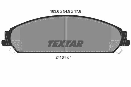 Комплект тормозных колодок дискового тормоз q+ TEXTAR 2416401