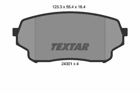 Колодки тормозные дисковые TEXTAR 2430101
