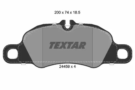 Колодки тормозные дисковые TEXTAR 2445901