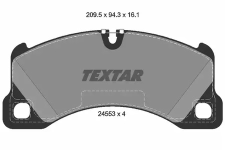 Комплект тормозных колодок дискового тормоза TEXTAR 2455301