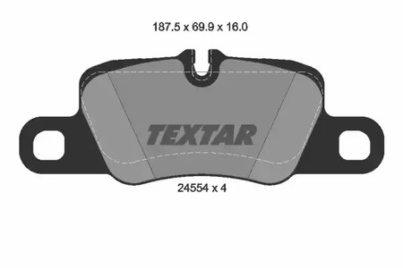 Комплект тормозных колодок дискового тормоз TEXTAR 2455402