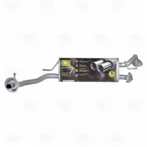 Emm 2303 глушитель для а/м honda civic viii (06-) 1.8i осн. (алюм. сталь) (emm 2303) TRIALLI EMM 2303
