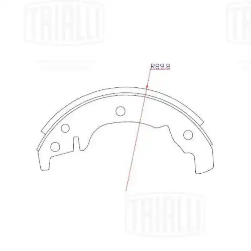 Gf 202 колодки тормозные задние TRIALLI GF 202