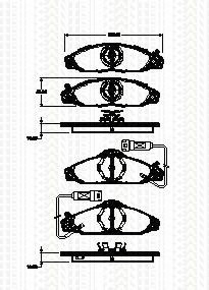 Колодки тормозные дисковые TRISCAN 8110 10541