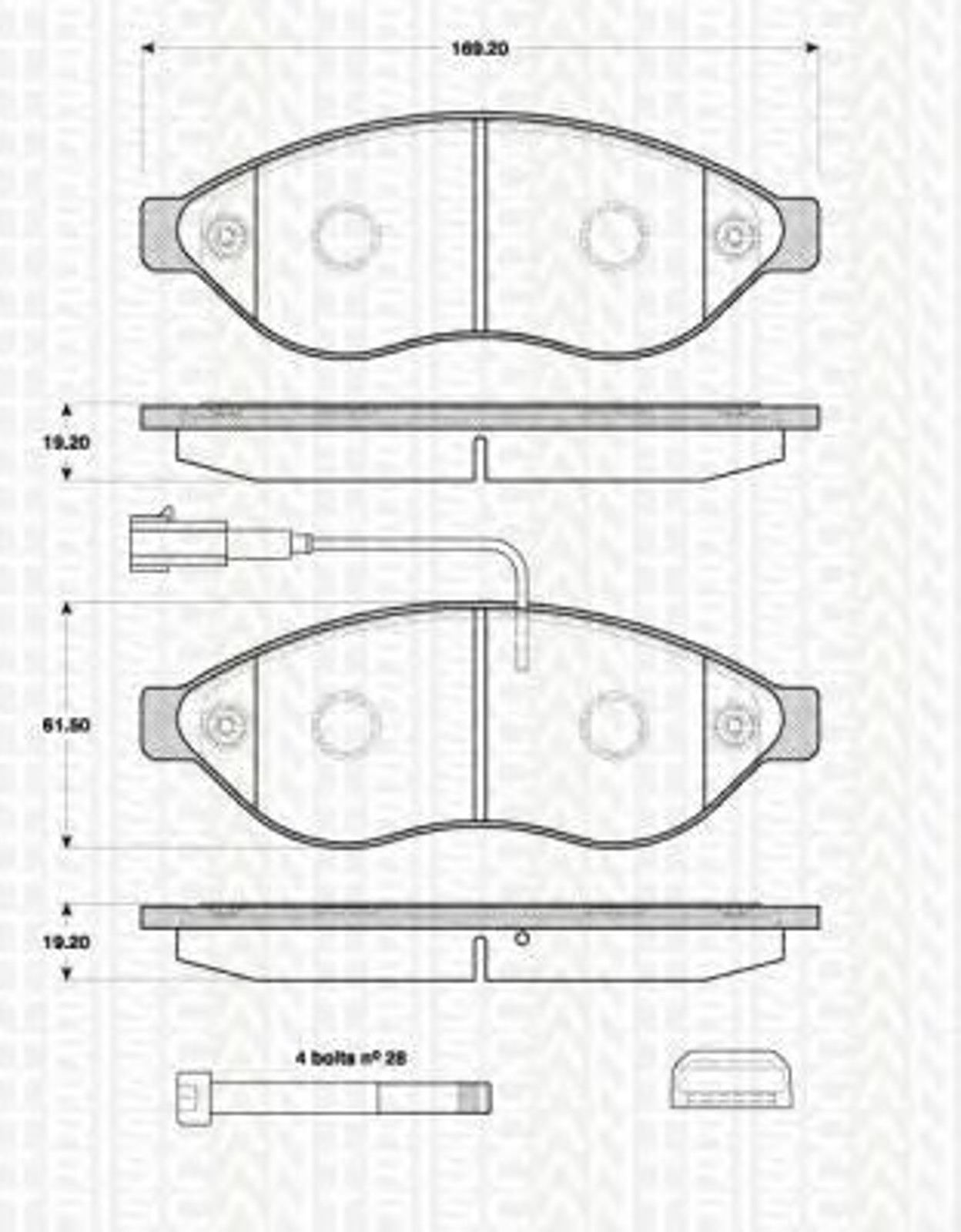 Колодки тормозные дисковые TRISCAN 8110 10562