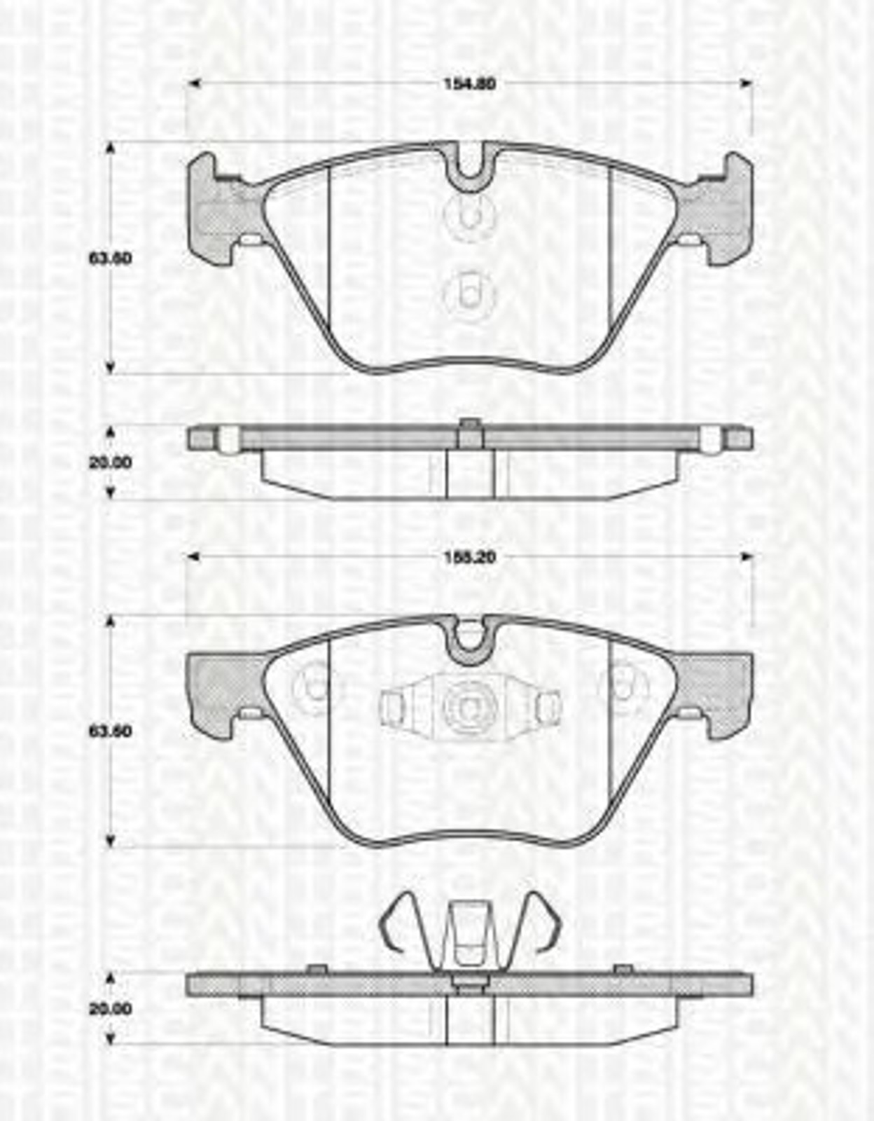 Колодки тормозные дисковые TRISCAN 8110 11029