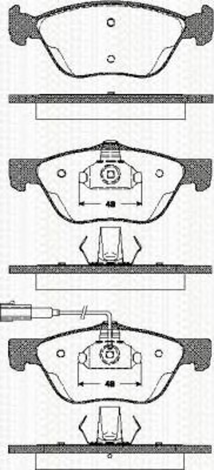 Колодки тормозные дисковые TRISCAN 8110 12010