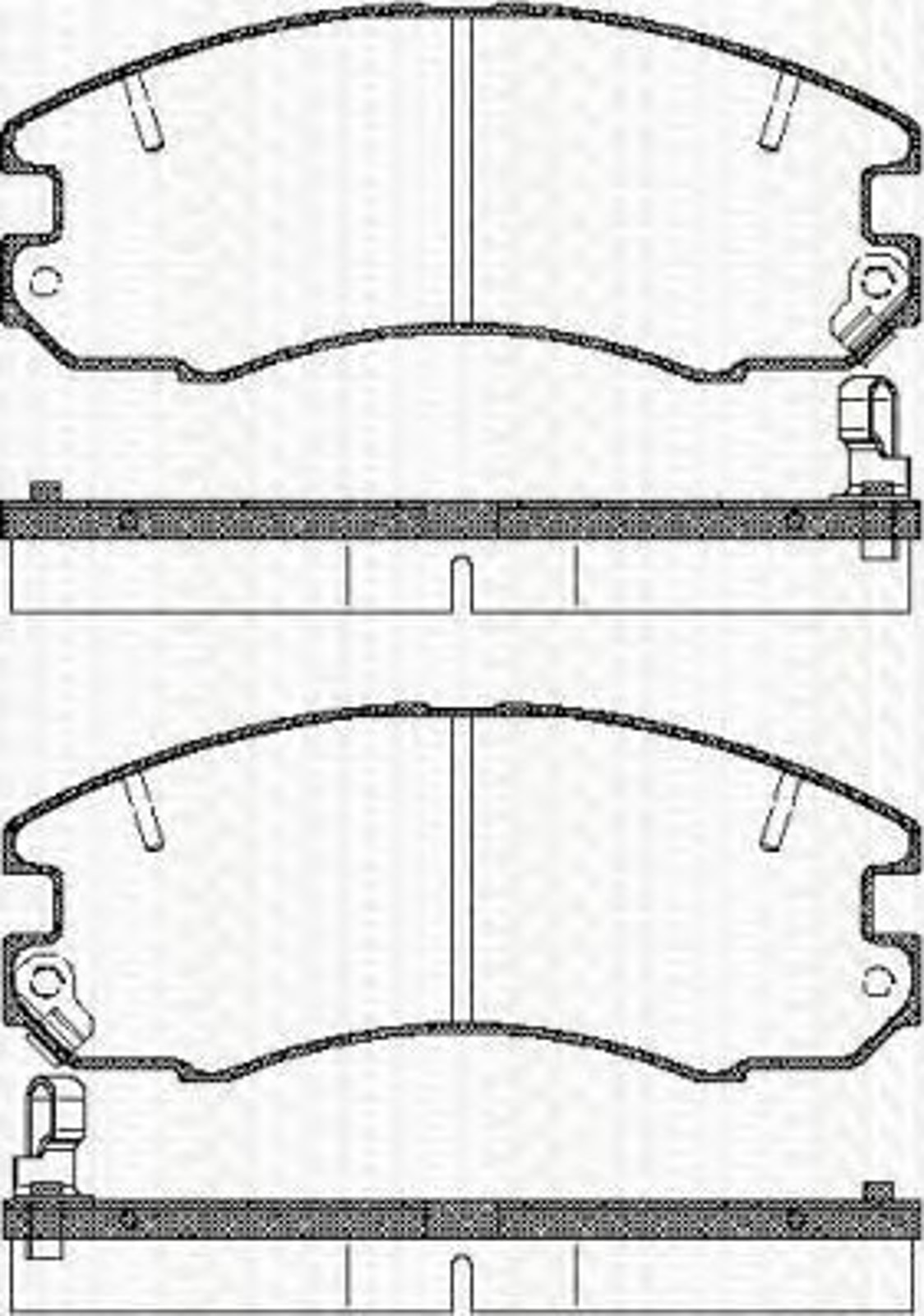 Колодки тормозные дисковые TRISCAN 8110 13054