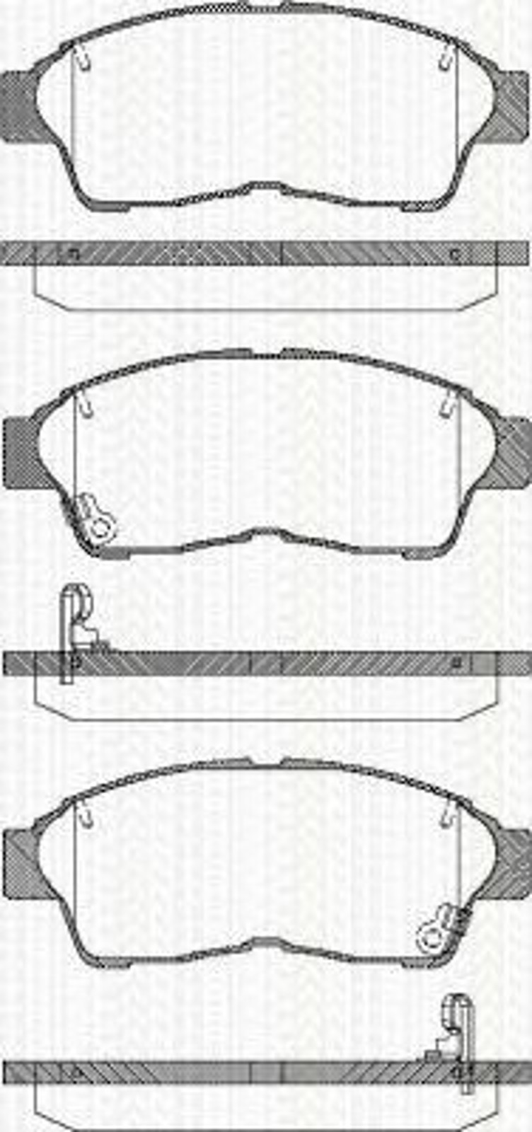 Колодки тормозные дисковые TRISCAN 8110 13157