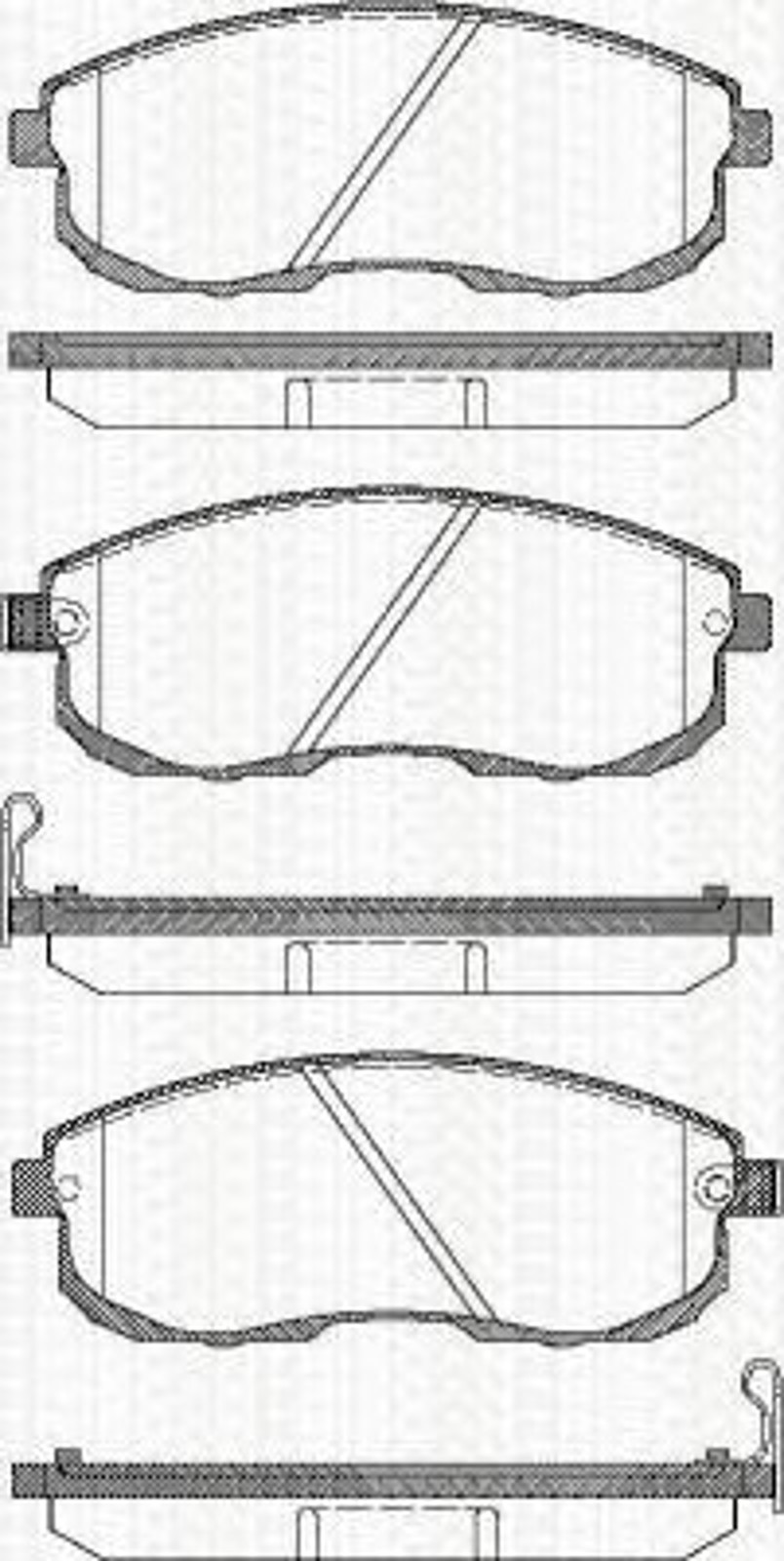Колодки тормозные дисковые TRISCAN 8110 14013
