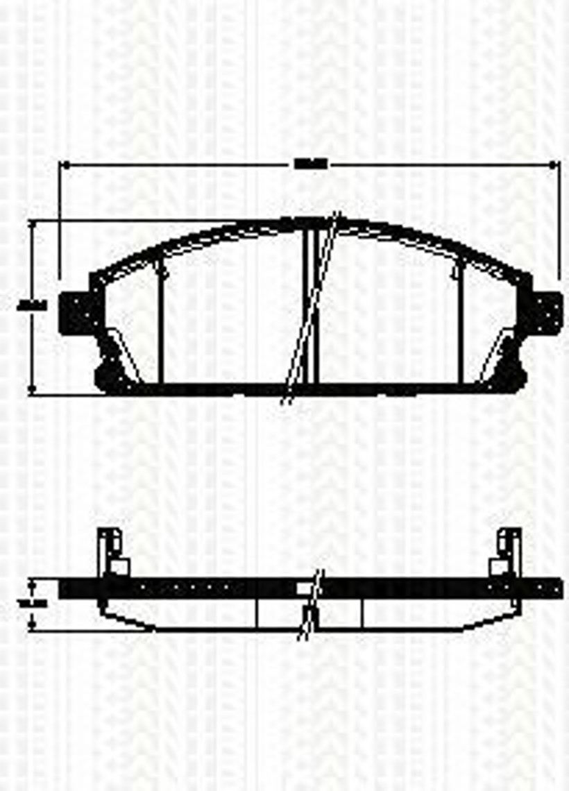 Колодки тормозные дисковые TRISCAN 8110 14044