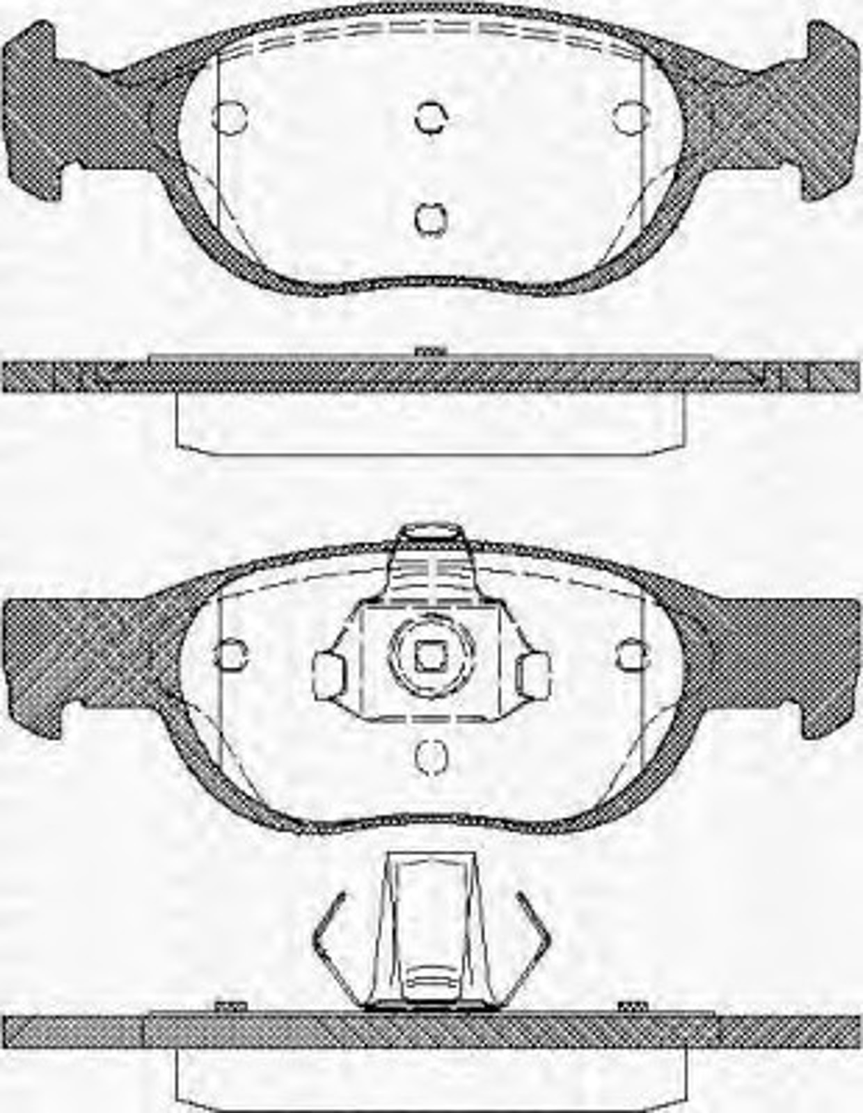 Колодки тормозные дисковые TRISCAN 8110 15010