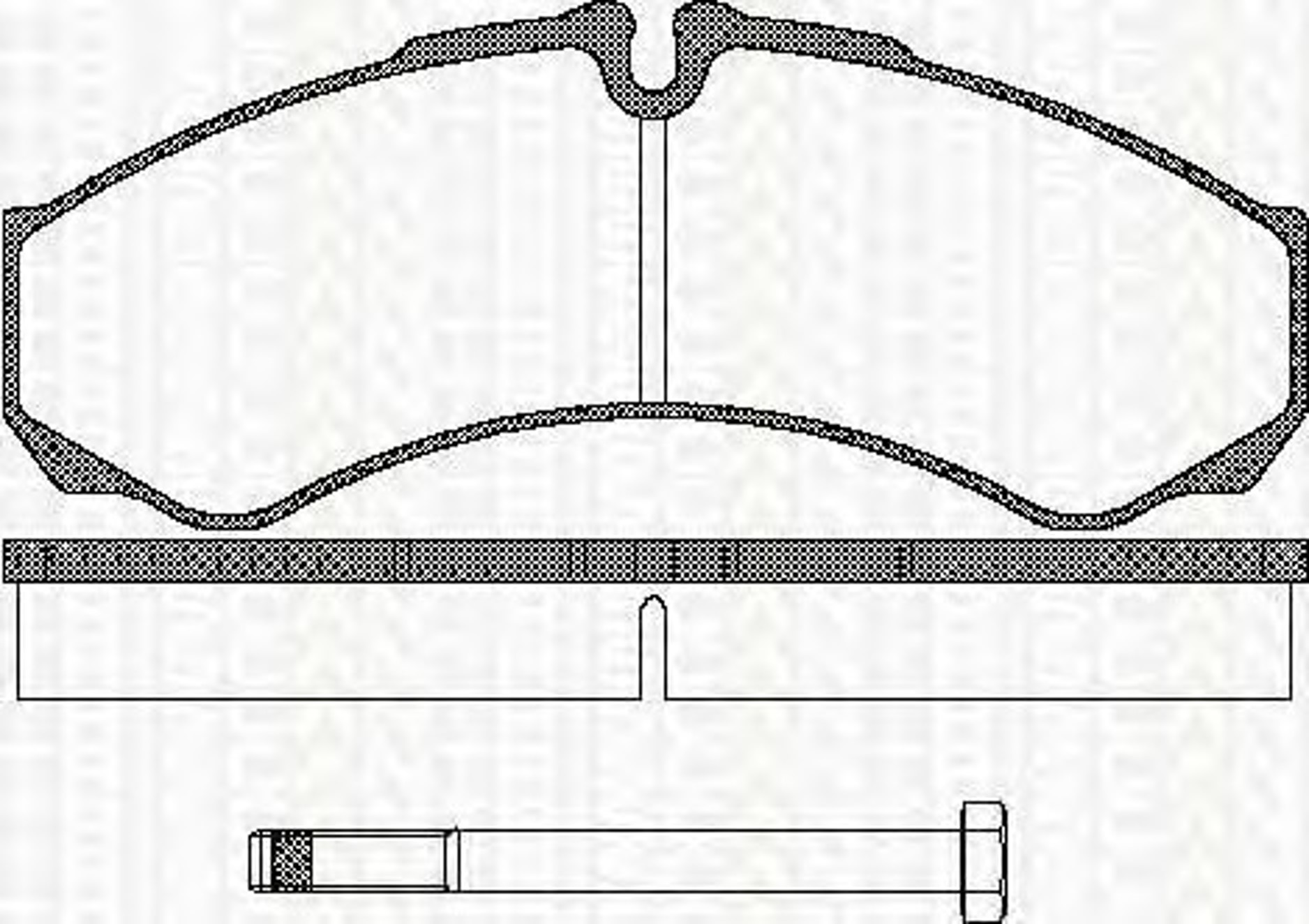 Колодки тормозные дисковые TRISCAN 8110 15013