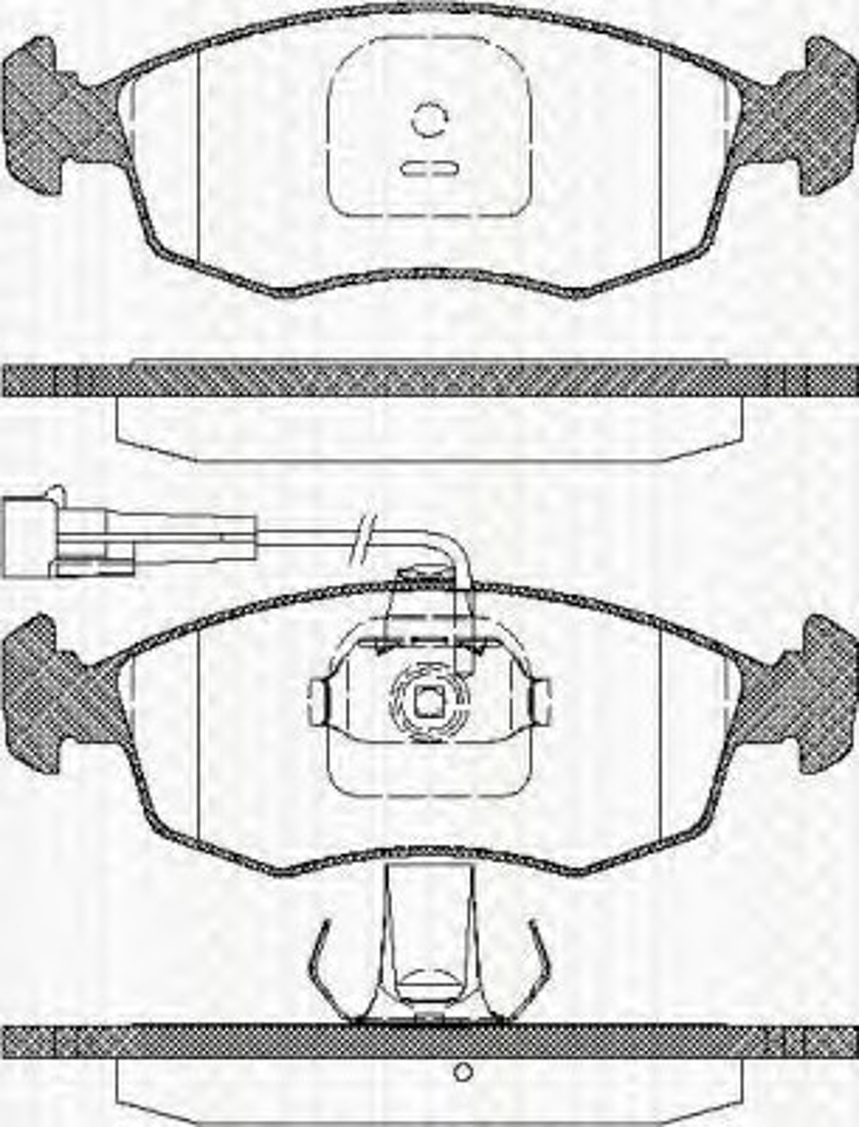Колодки тормозные дисковые TRISCAN 8110 15015