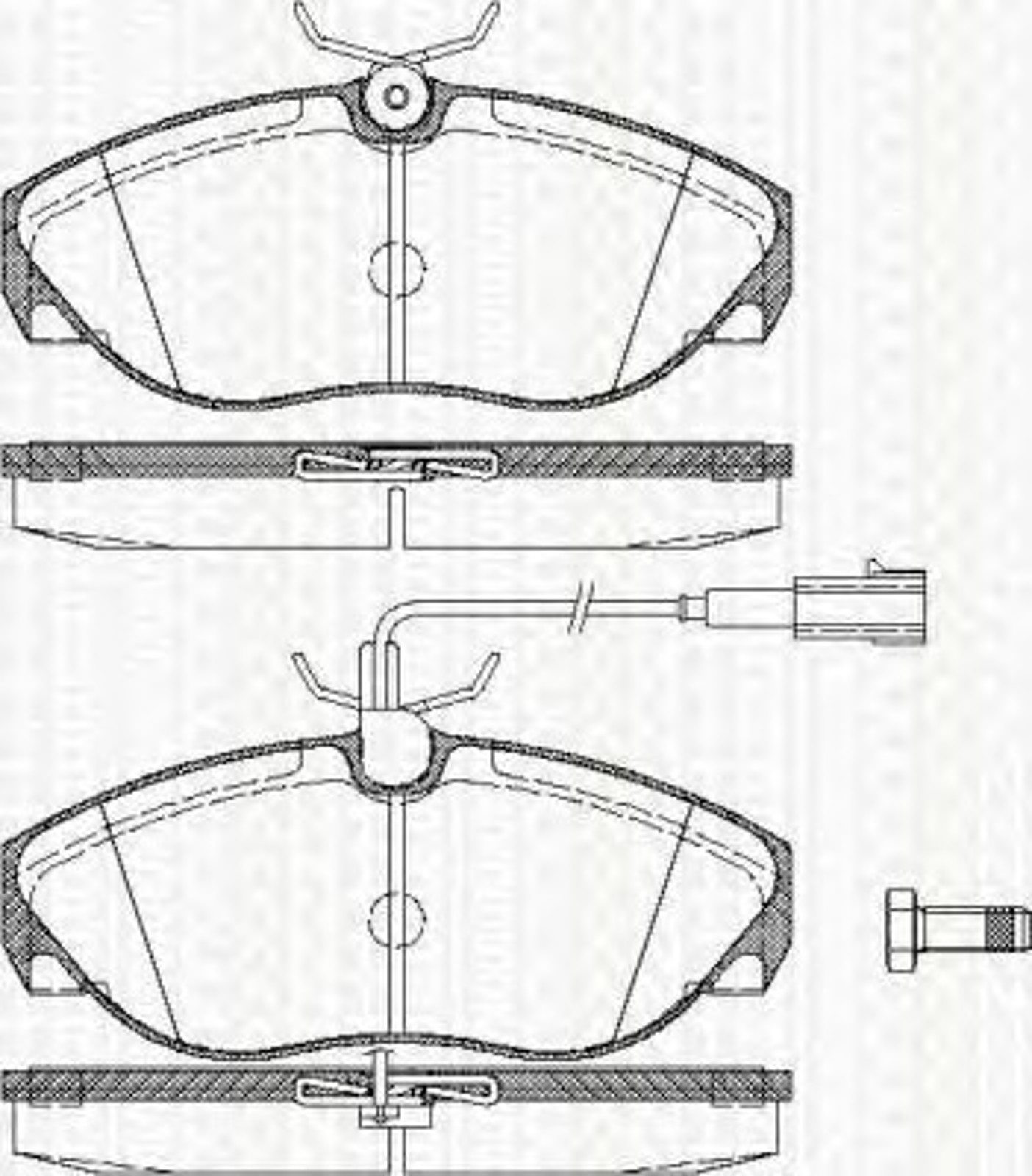 Колодки тормозные дисковые TRISCAN 8110 15016