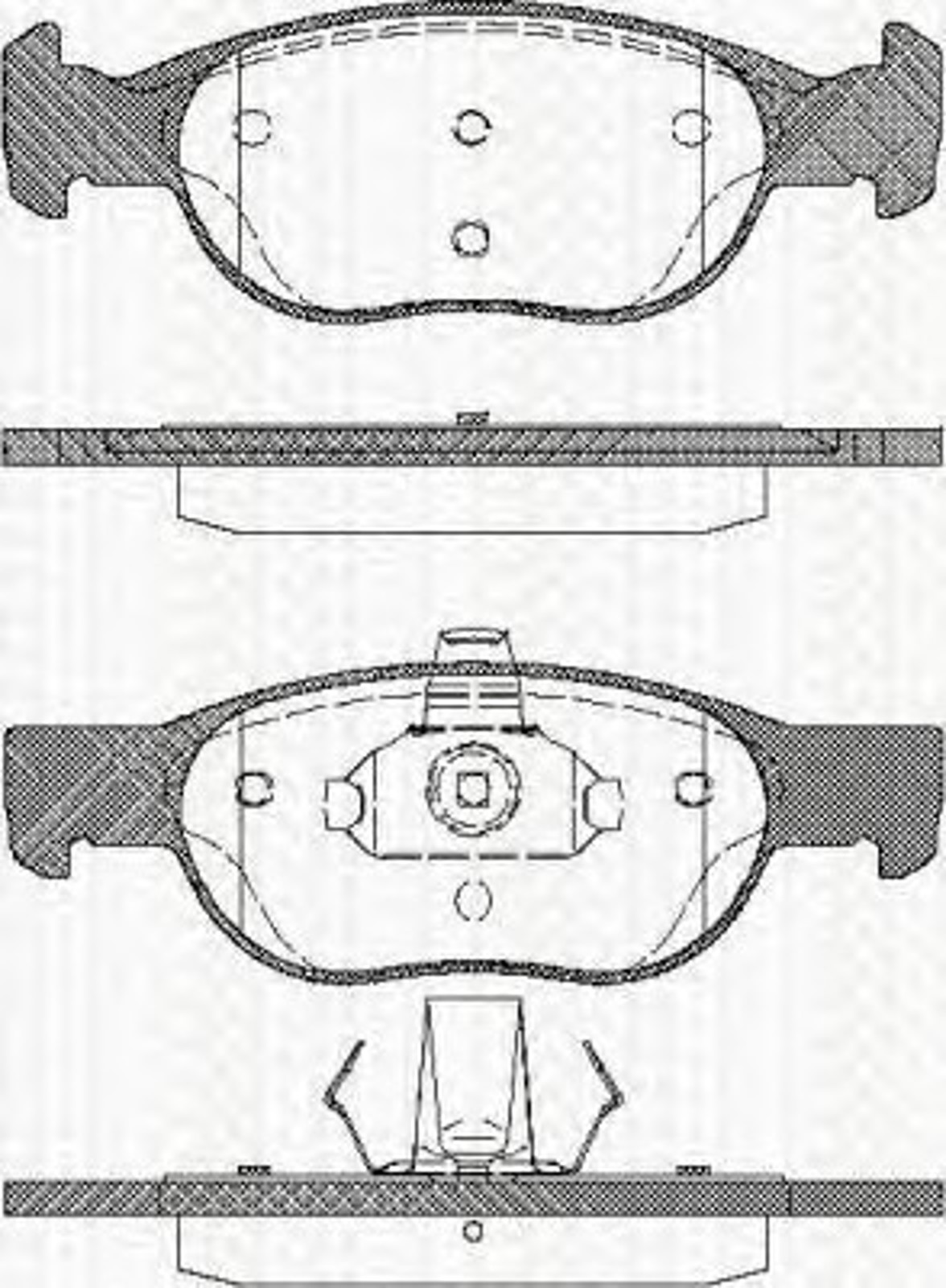 Колодки тормозные дисковые TRISCAN 8110 15027