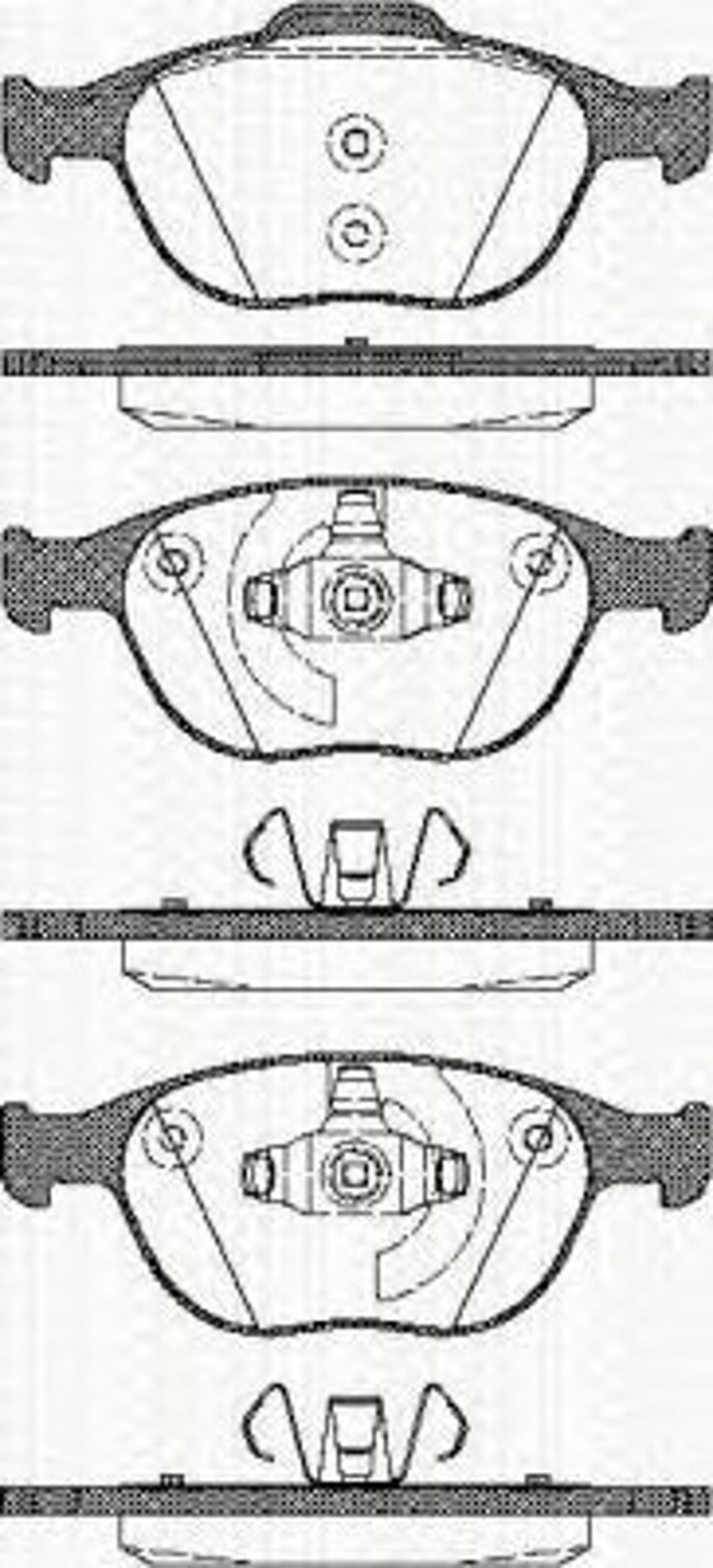 Колодки тормозные дисковые TRISCAN 8110 16012