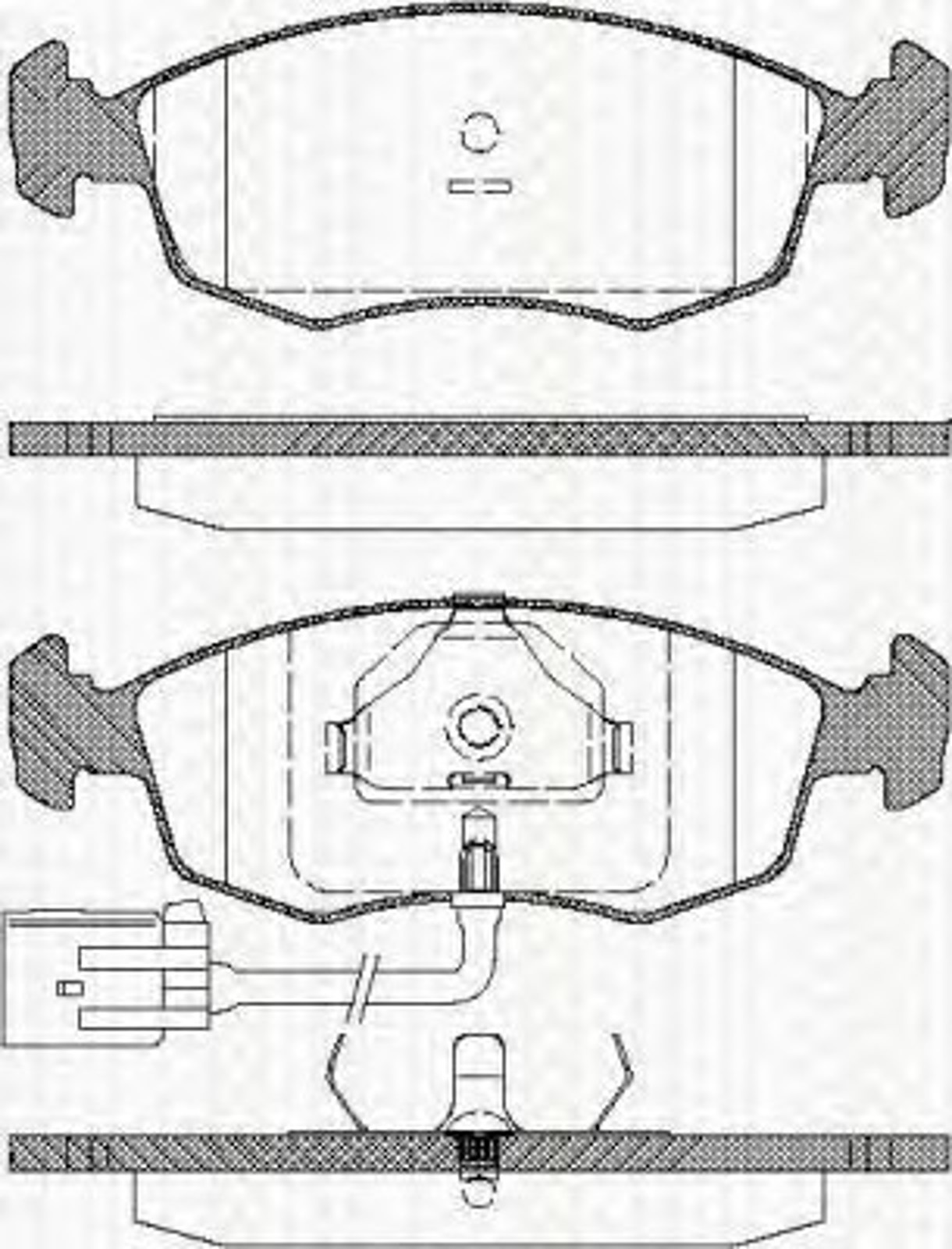 Колодки тормозные дисковые TRISCAN 8110 16163