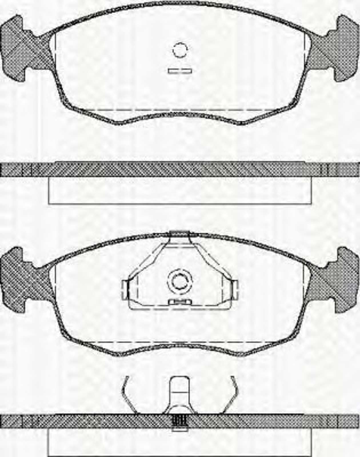 Колодки тормозные дисковые TRISCAN 8110 16868