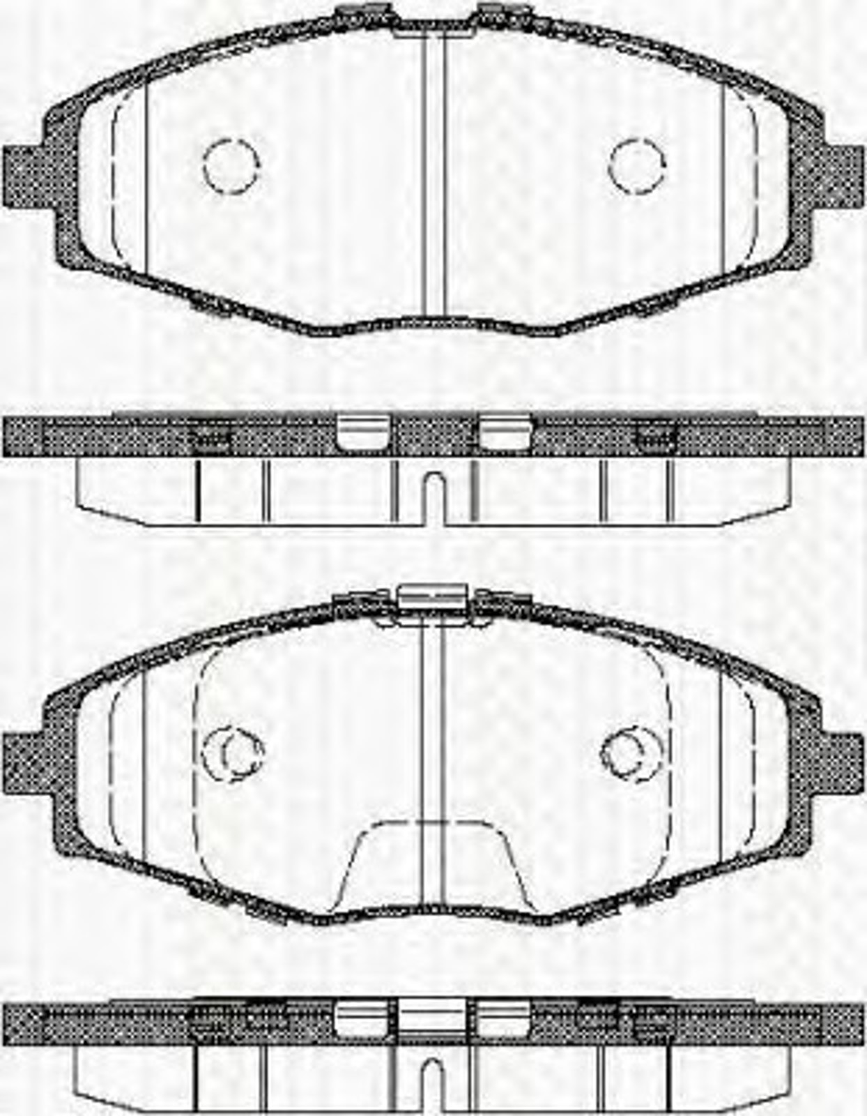 Колодки тормозные дисковые TRISCAN 8110 21002