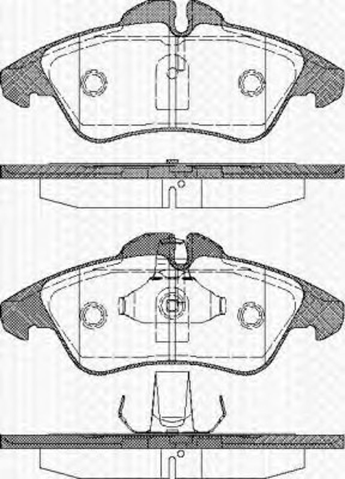 Колодки тормозные дисковые TRISCAN 8110 23008