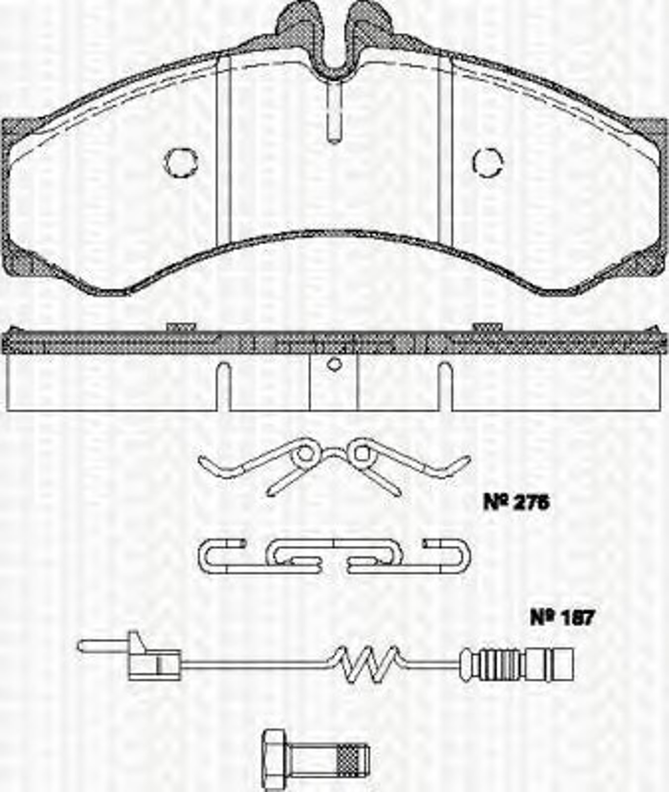 Колодки тормозные дисковые TRISCAN 8110 23037