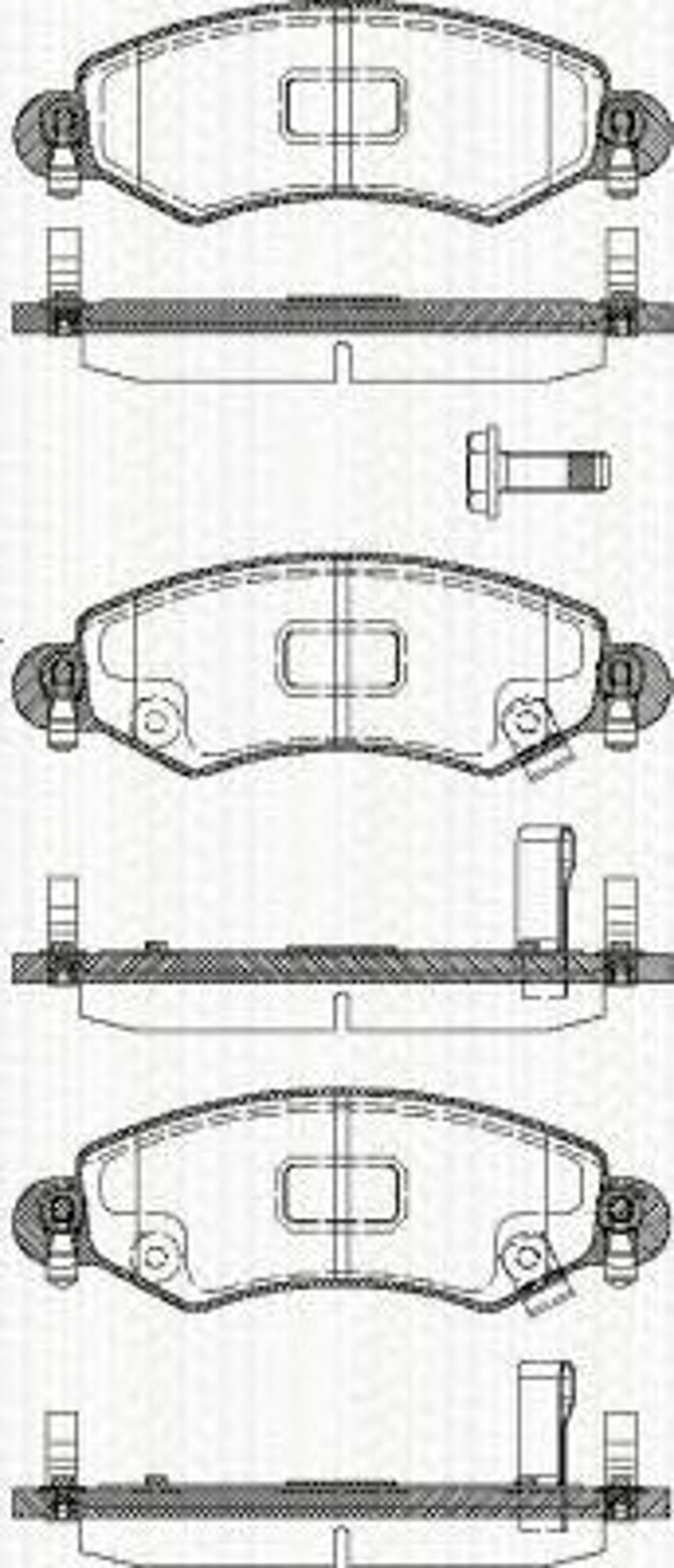 Колодки тормозные дисковые TRISCAN 8110 24017