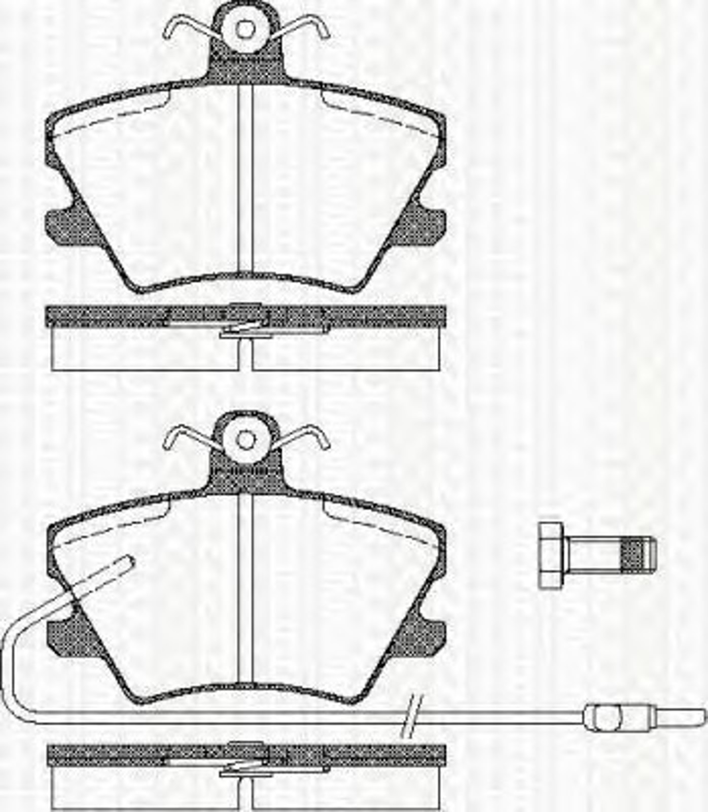 Колодки тормозные дисковые TRISCAN 8110 25002