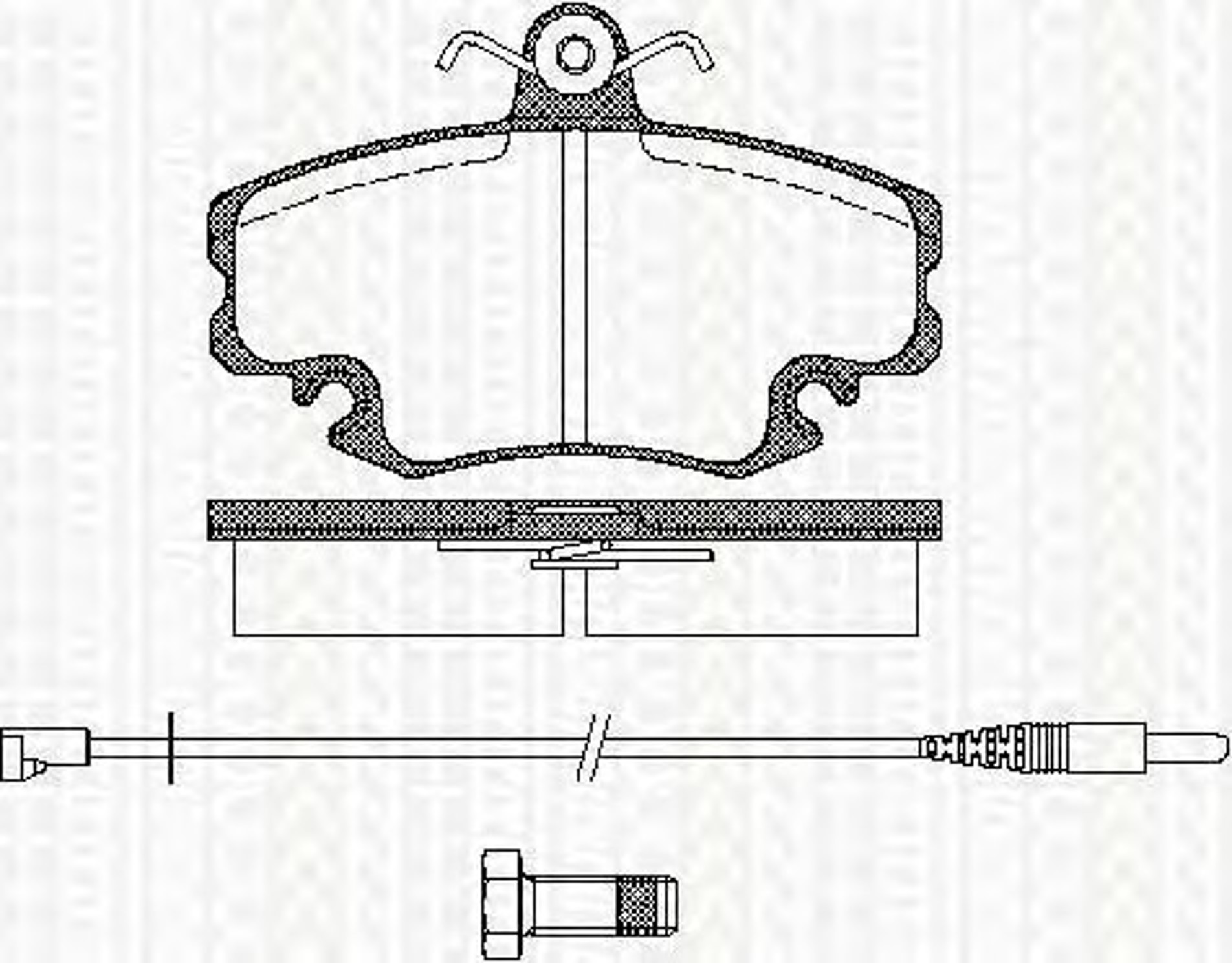 Колодки тормозные дисковые TRISCAN 8110 25005