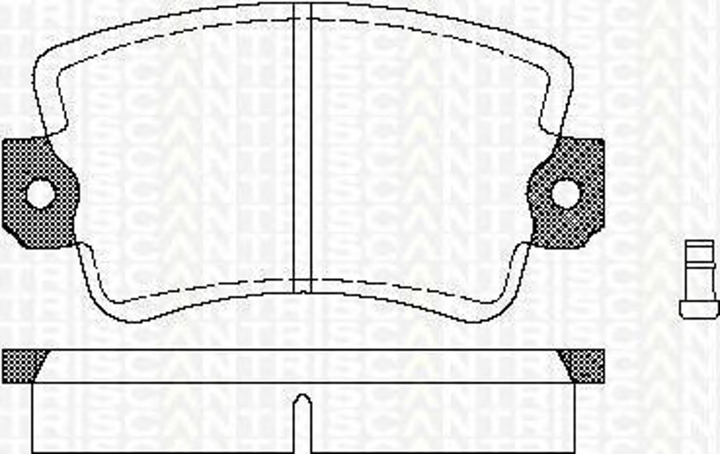 Колодки тормозные дисковые TRISCAN 8110 25053