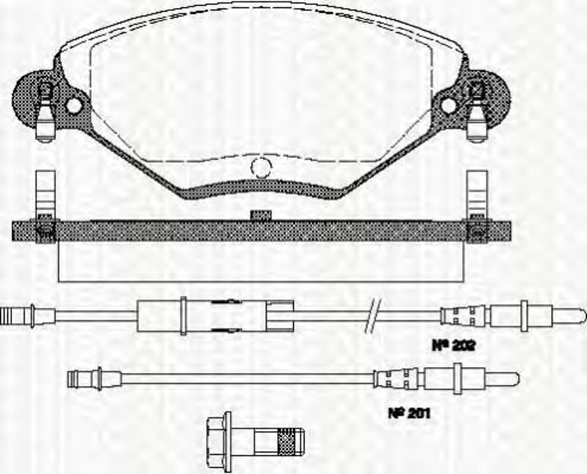 Колодки тормозные дисковые TRISCAN 8110 28019