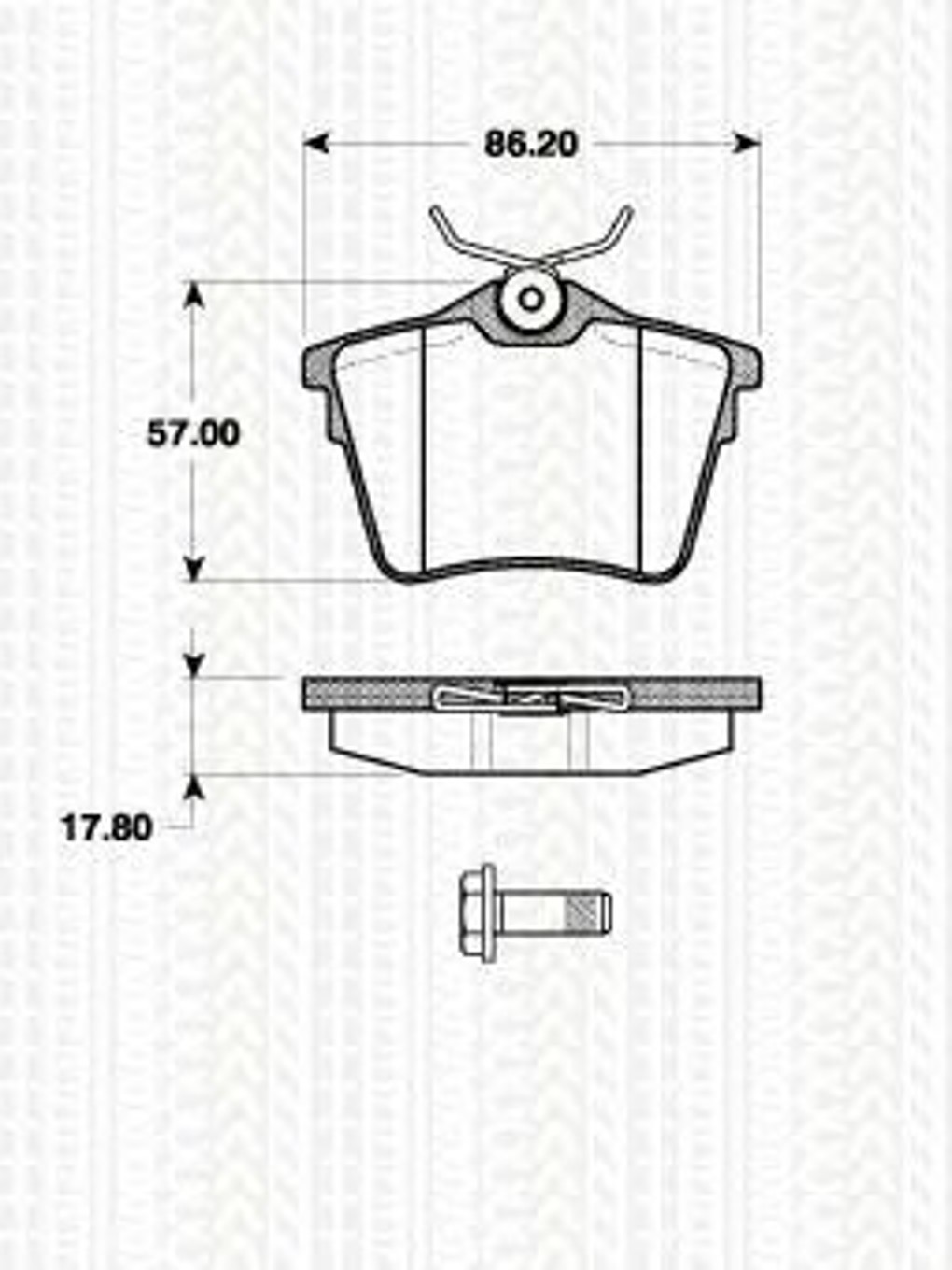 Колодки тормозные дисковые TRISCAN 8110 28036