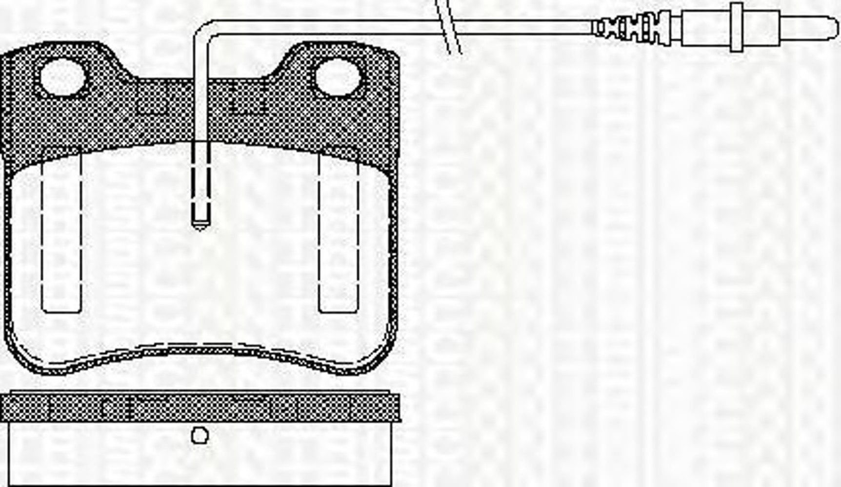 Комплект тормозных колодок дисковый тормоз TRISCAN 8110 28958