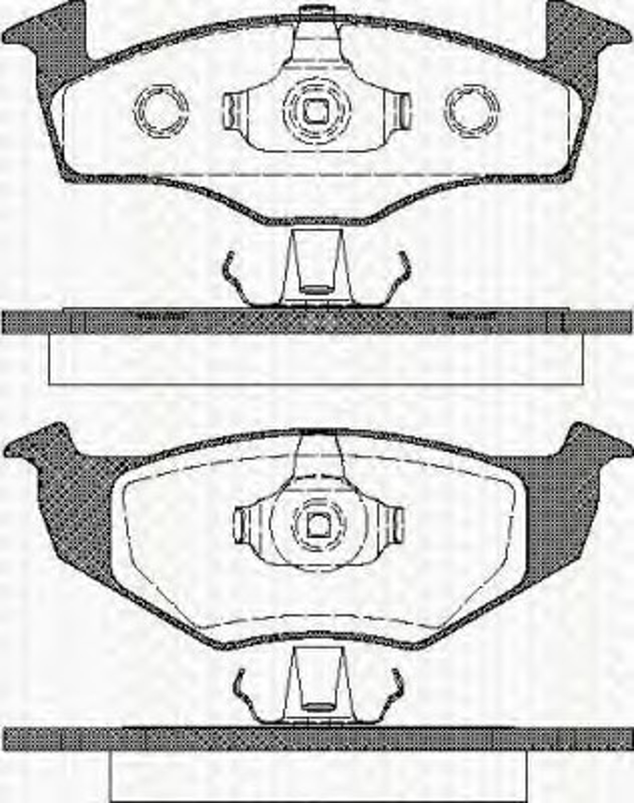Колодки тормозные дисковые TRISCAN 8110 29004