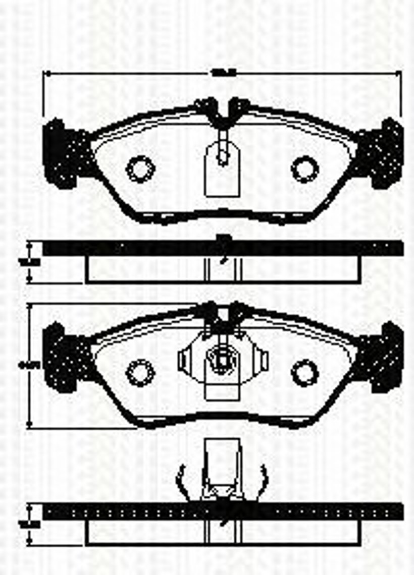 Колодки тормозные дисковые TRISCAN 8110 29023