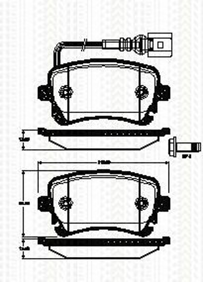 Колодки тормозные дисковые TRISCAN 8110 29056