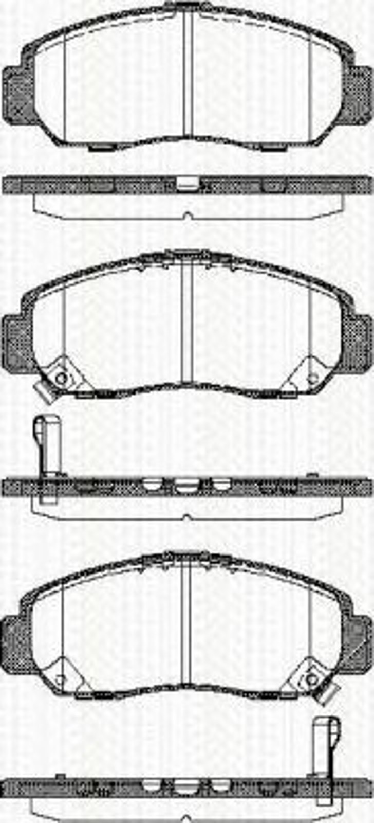 Колодки тормозные дисковые TRISCAN 8110 40057