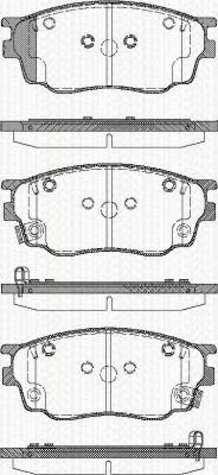 Колодки тормозные дисковые TRISCAN 8110 50012